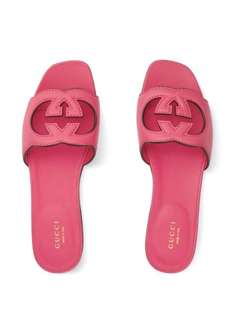 slide sandals gucci|women's interlocking g slide sandal.